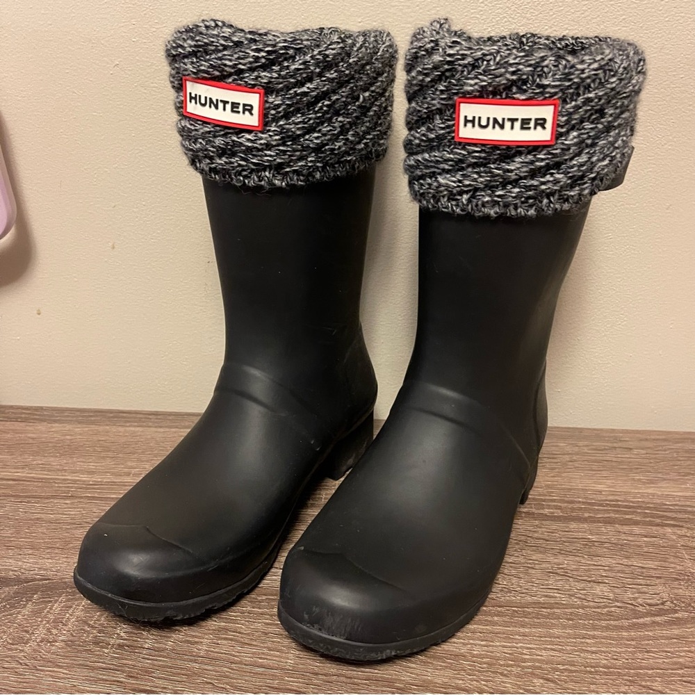 Women’s Hunter Boots with sock inserts